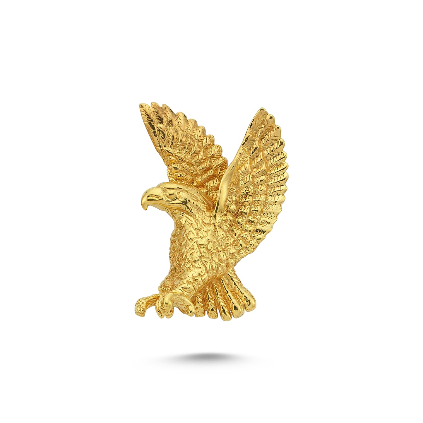 14K Gold Eagle Animal Charm Necklace