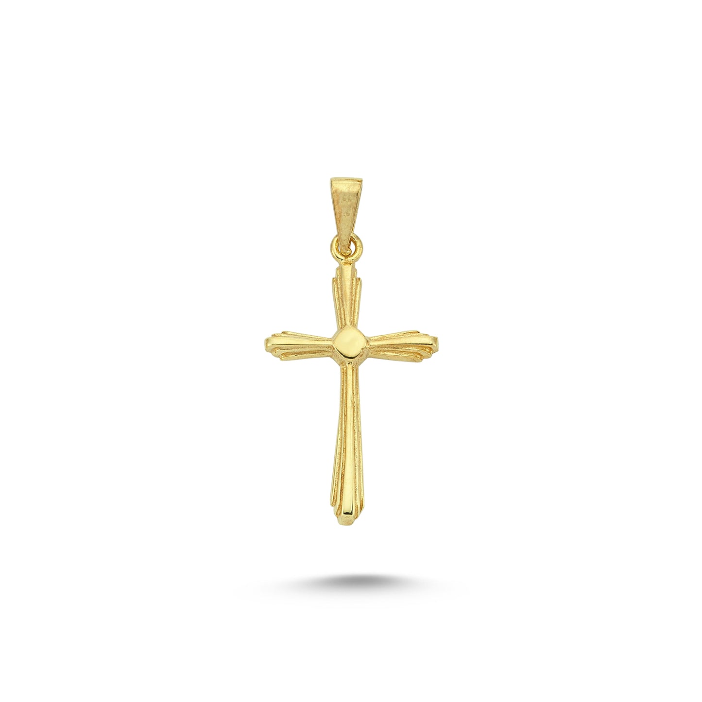 14K Gold Christ Charm Necklace