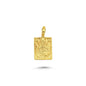 14K Gold Mother Mary with Jesus Charm Necklace