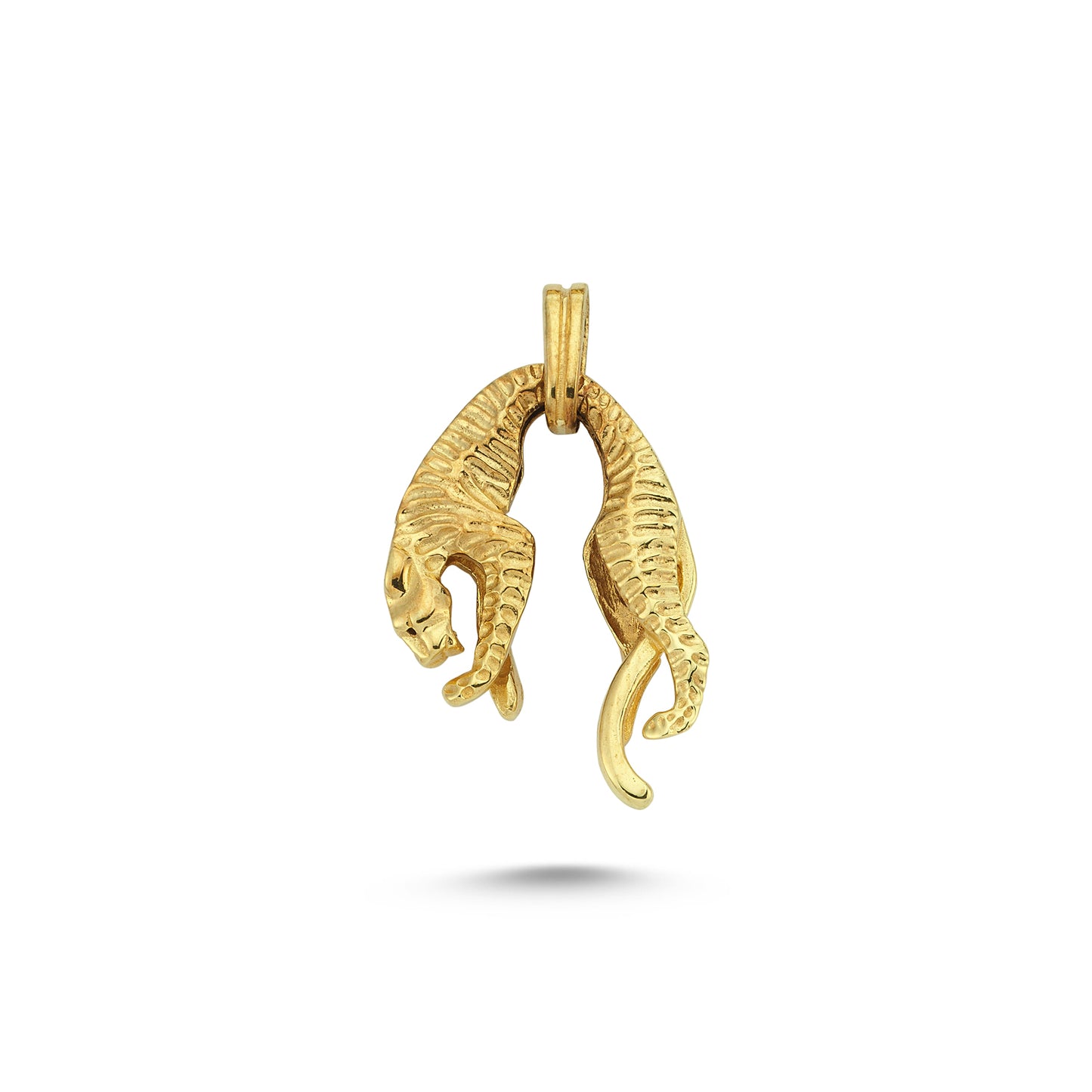 14K Gold Zebra Animal Charm Necklace