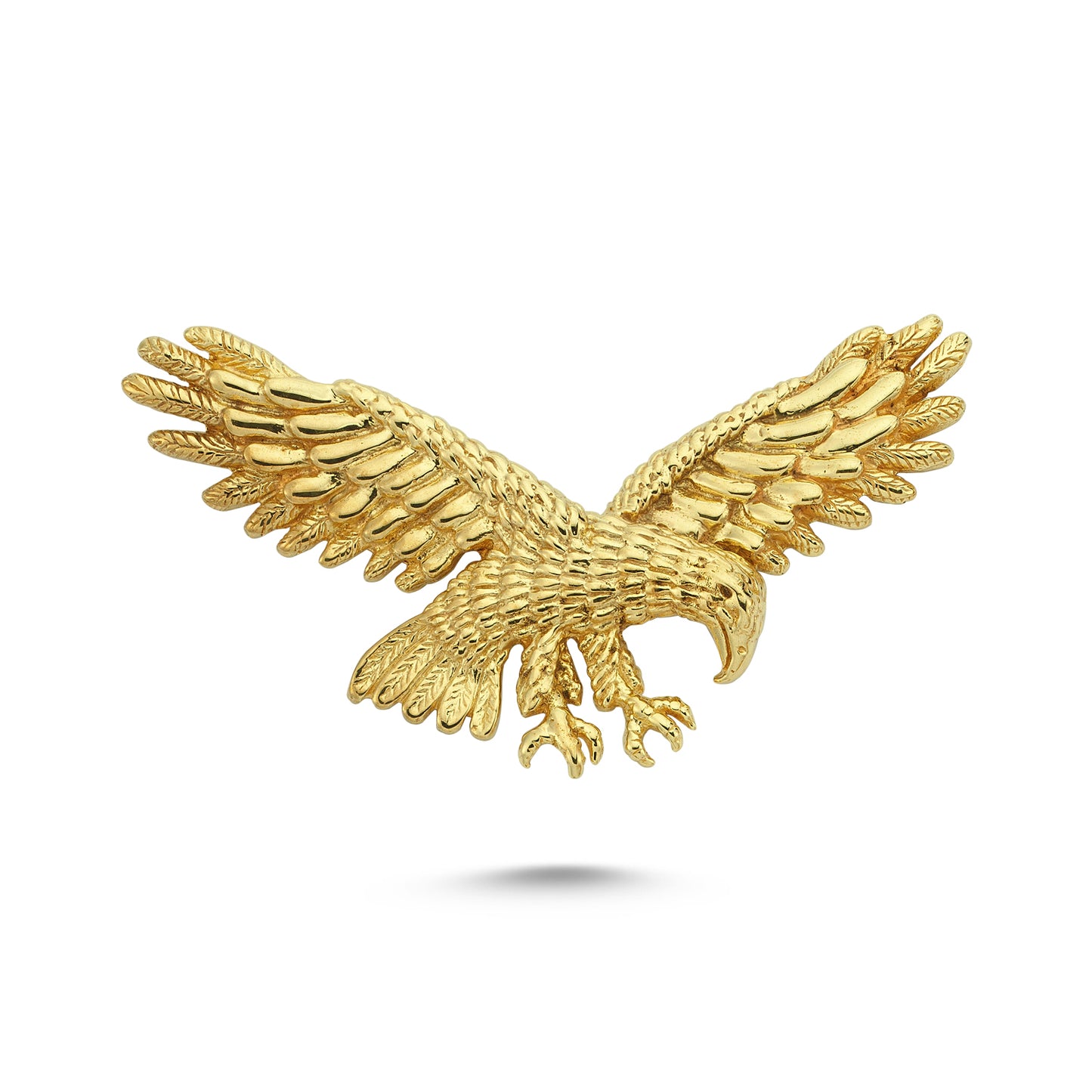 14K Gold Eagle Animal Charm Necklace