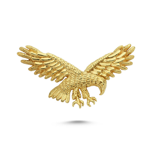 14K Gold Eagle Animal Charm Necklace