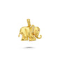 14K Gold Elephant Animal Charm Necklace