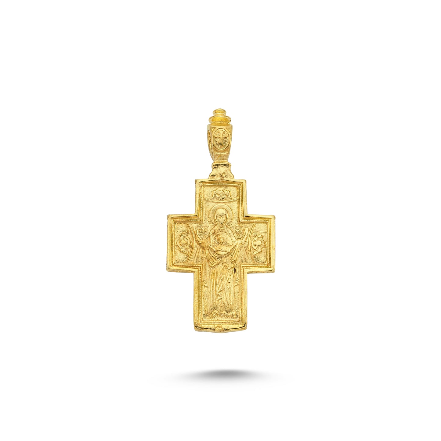 14K Gold Cross Charm Necklace