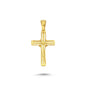 14K Gold Cross Charm Necklace