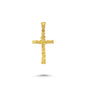 14K Gold Cross Charm Necklace