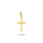 14K Gold Cross Charm Necklace