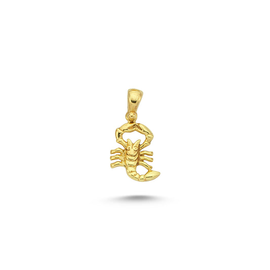 14K Gold Scorpio Charm Necklace