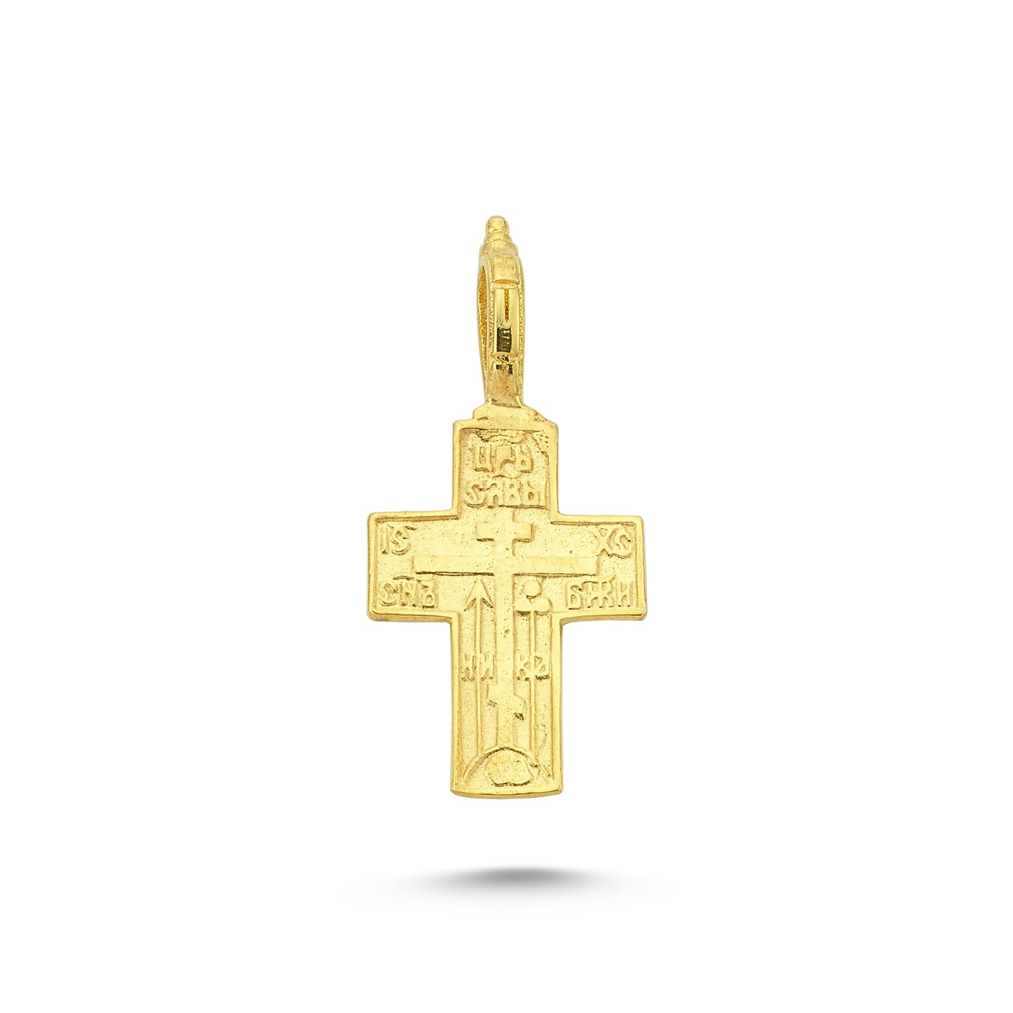 14K Gold Cross Charm Necklace