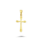 14K Gold Cross Charm Necklace