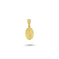 14K Gold Miraculous Mother Mary Charm Necklace