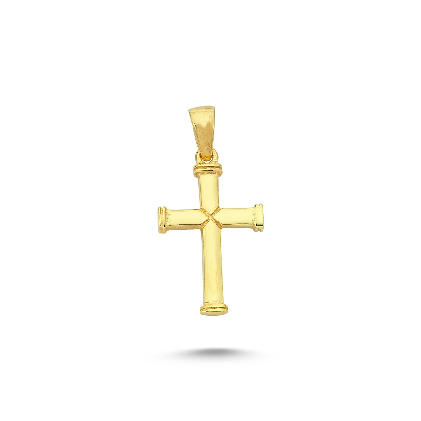 14K Gold Christ Charm Necklace