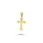 14K Gold Cross Charm Necklace