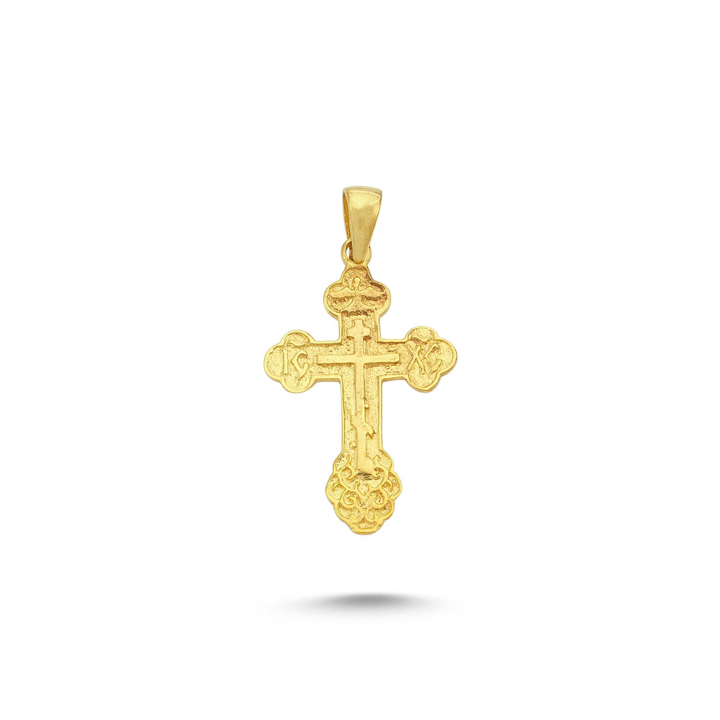 14K Gold Cross Charm Necklace