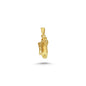 14K Gold Tube Box Charm Necklace