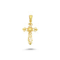 14K Gold Filigree Cross Pendant