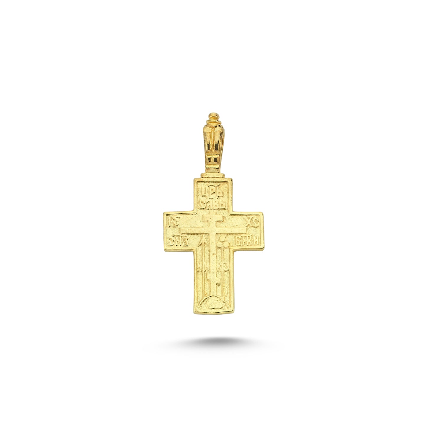 14K Gold Cross Charm Necklace