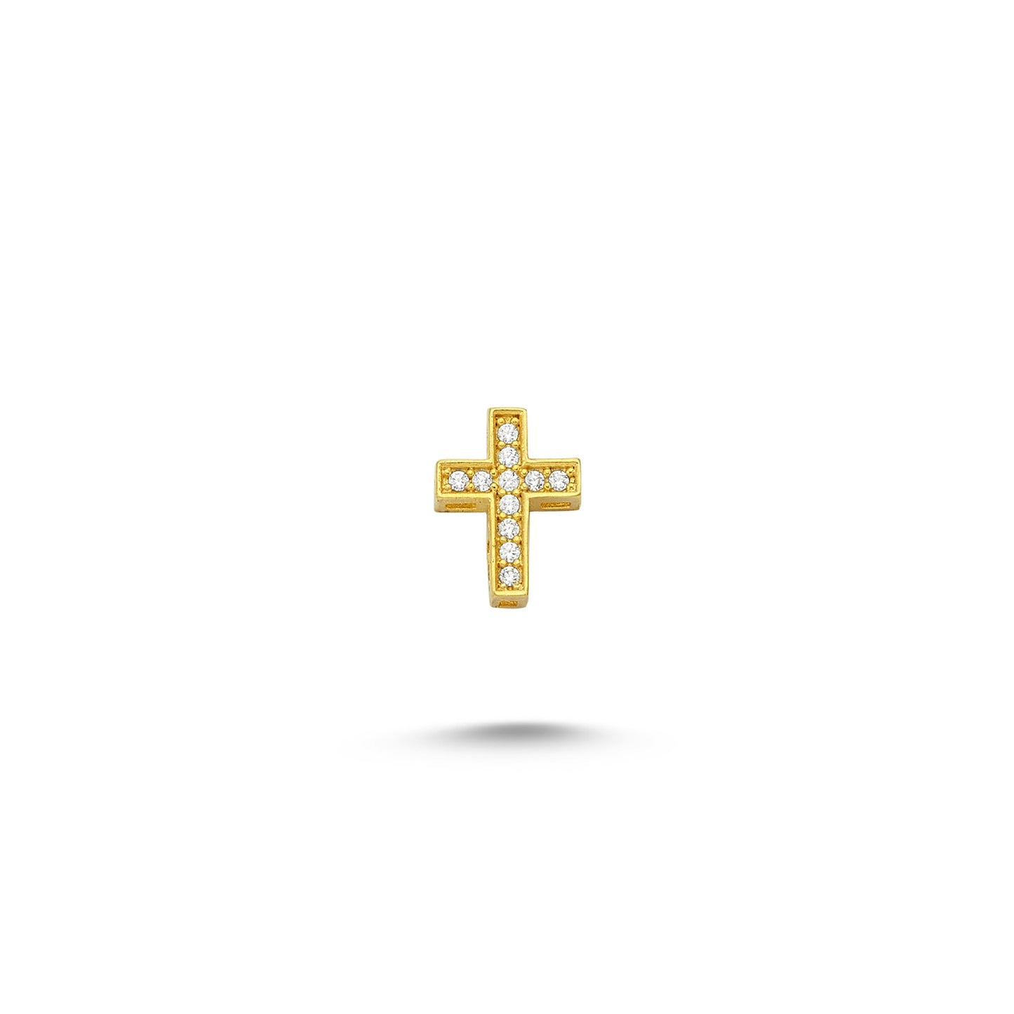 14K Gold Christ Charm Necklace