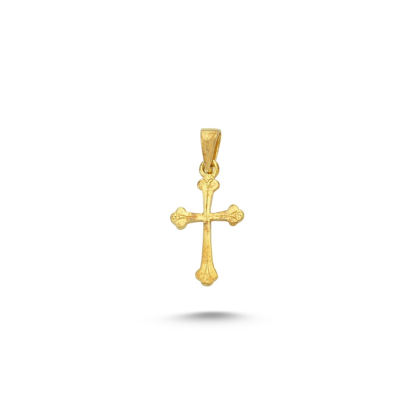 14K Gold Christ Charm Necklace