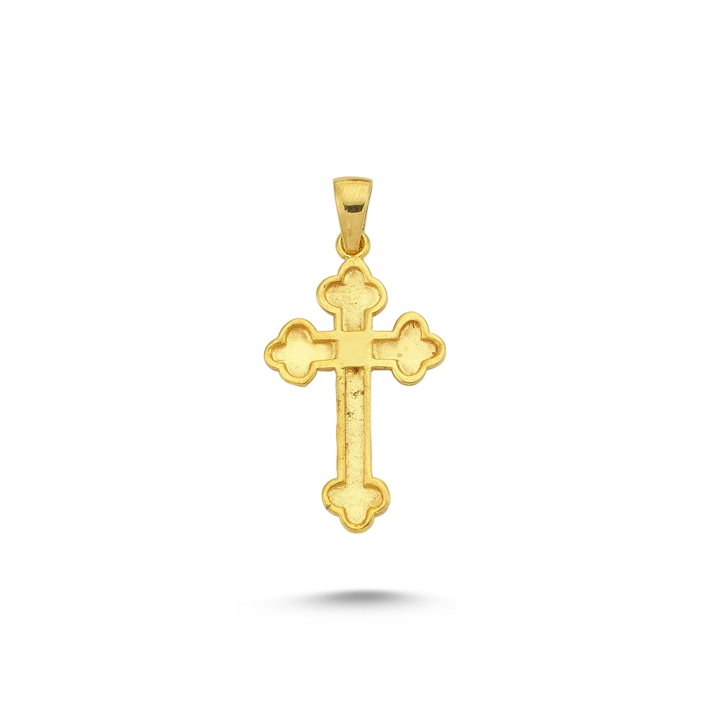 14K Gold Cross Charm Necklace