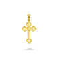 14K Gold Cross Charm Necklace