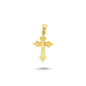 14K Gold Cross Charm Necklace