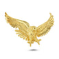 14K Gold Eagle Animal Charm Necklace