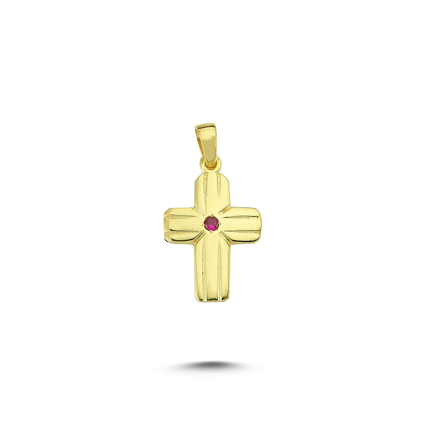 14K Gold Christ Charm Necklace