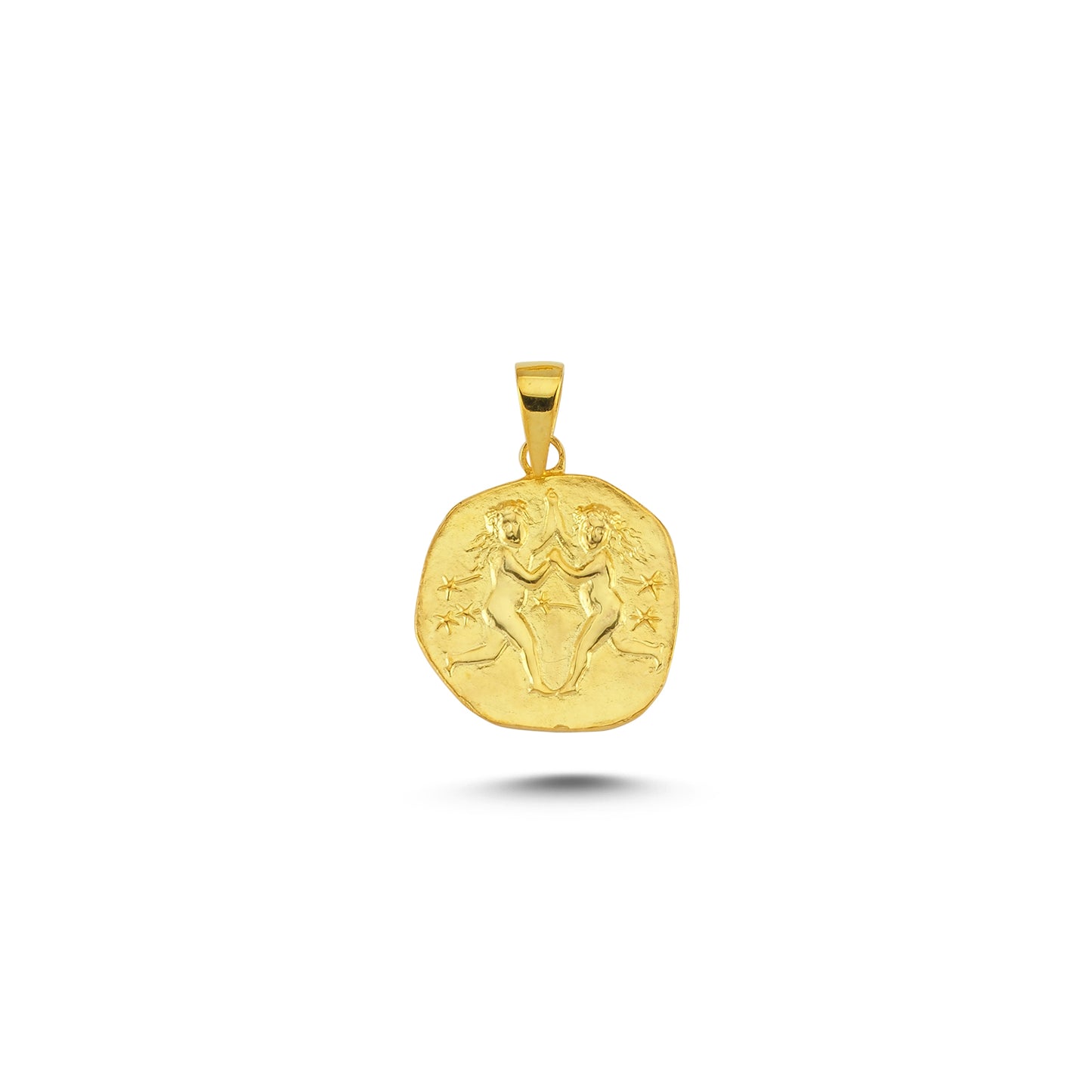 14K Gold Gemini Horoscope Charm Necklace