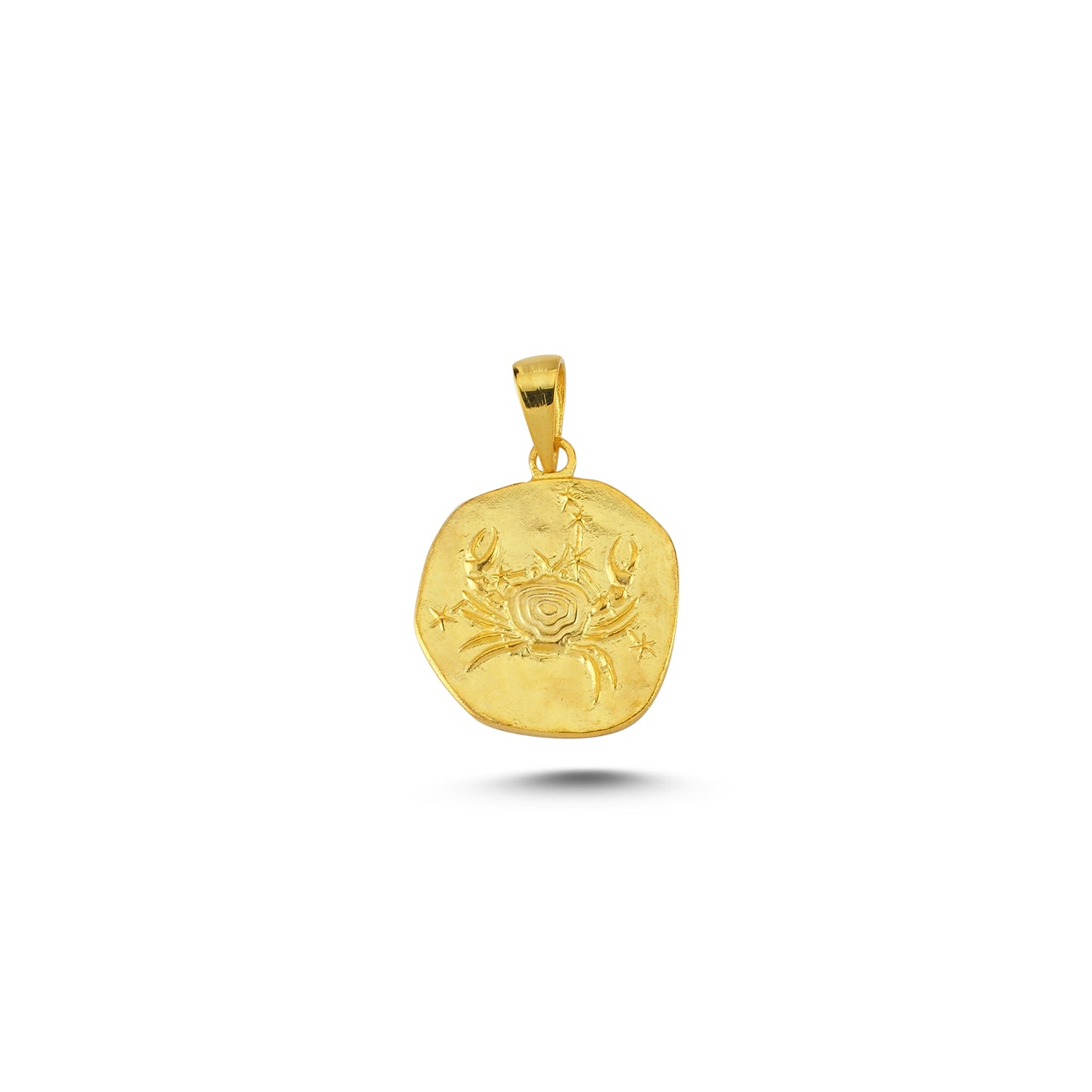 14K Gold Cancer Horoscope Charm Necklace