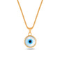 925 Sterling Silver Evil Eye Necklace Bracelet Jewellery Set