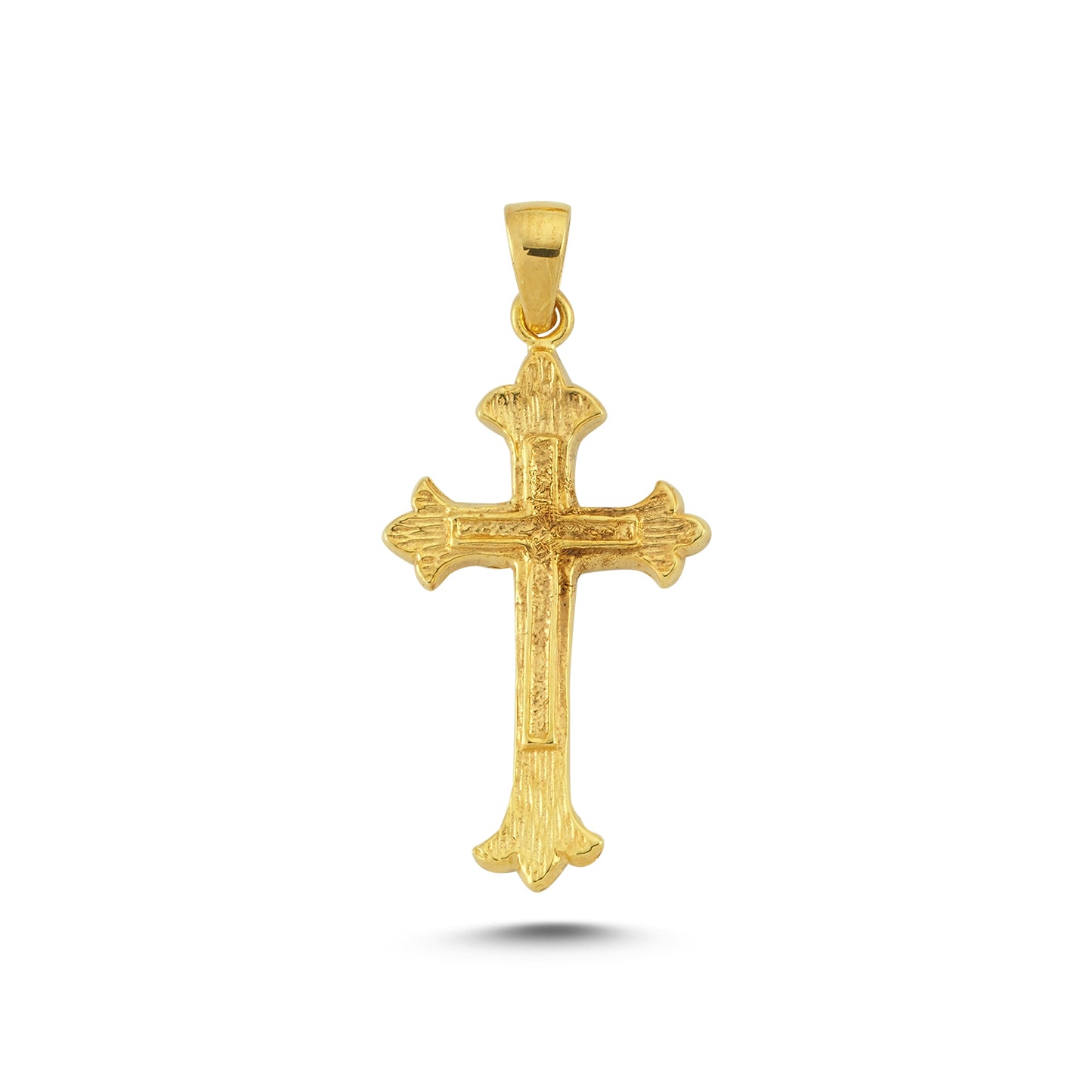 14K Gold Jesus Christ Charm Necklace