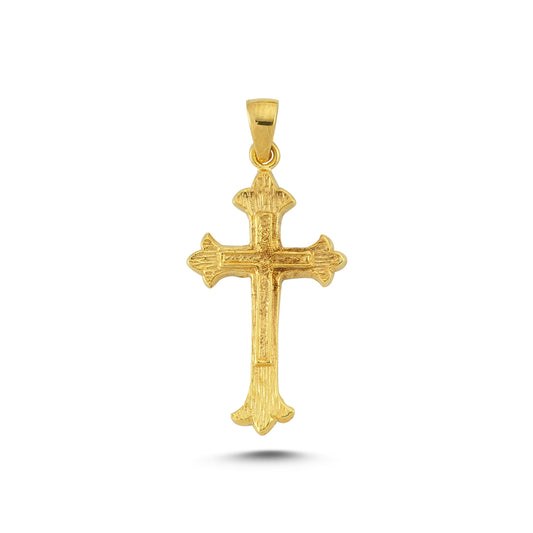 14K Gold Jesus Christ Charm Necklace