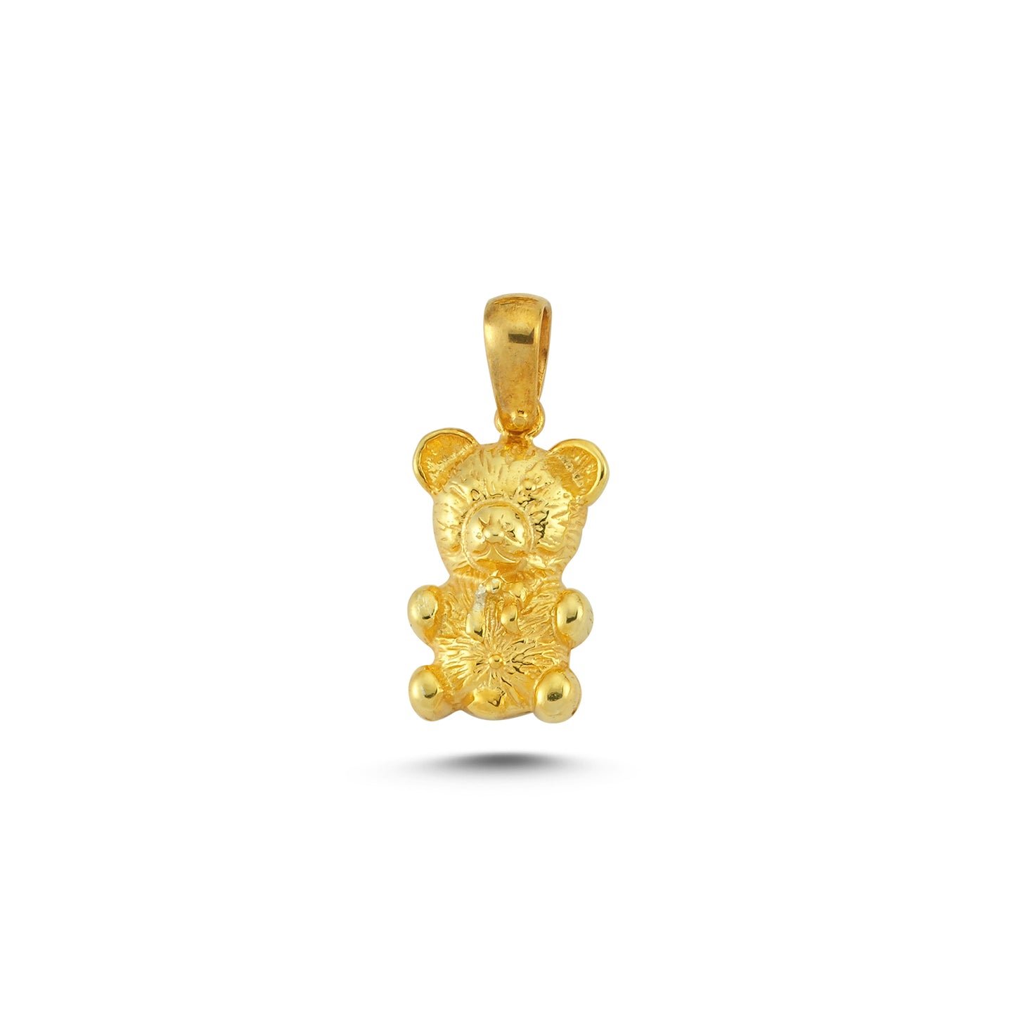 14K Gold Bear Animal Charm Necklace