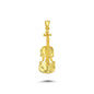 14K Gold Violin Charm Necklace