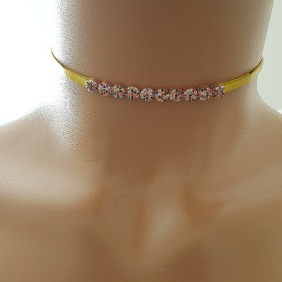 925 K Sterling Silver Choker Necklace