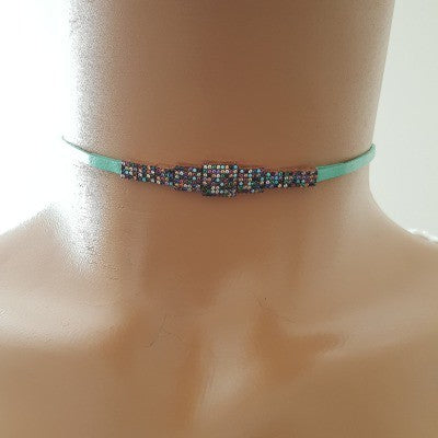 925 K Sterling Silver Choker Necklace