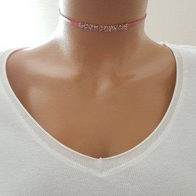 925 K Sterling Silver Choker Necklace