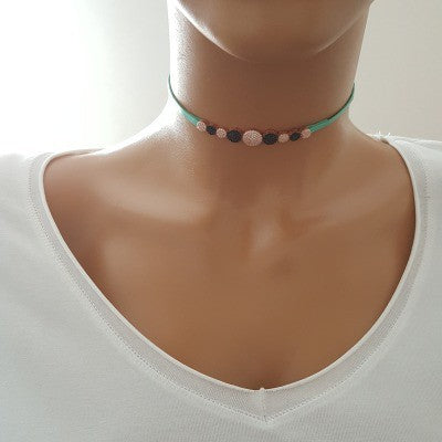 925 K Sterling Silver Choker  Necklace