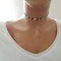 925 K Sterling Silver Choker  Necklace