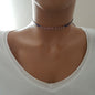 925 K Sterling Silver Choker Necklace