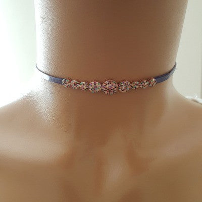 925 K Sterling Silver Choker Necklace