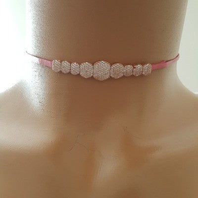 925 K Sterling Silver Choker Necklace