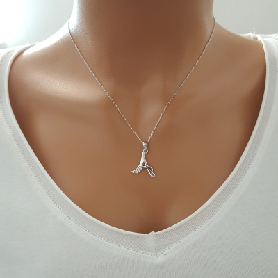 925 K Sterling Silver Personalized Letter A Necklace