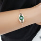 925K Silver Turkish Leopard Evil Eye Bracelet