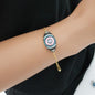 925K Silver Turkish Pink Evil Eye Bracelet