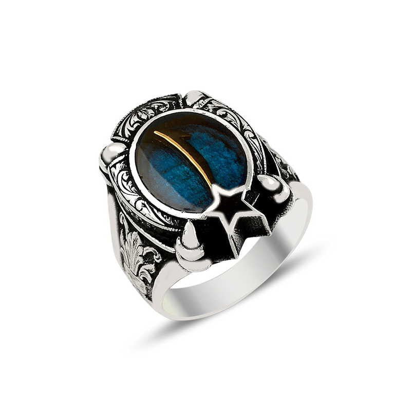 925K Sterling Silver Alif Men Ring