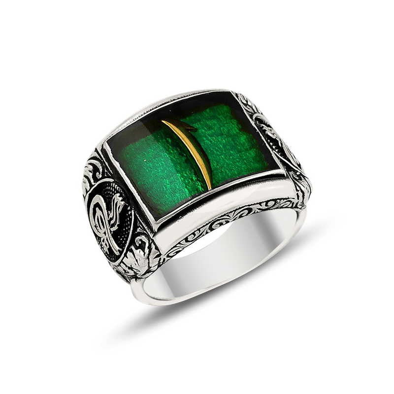 925K Sterling Silver Alif Men Ring