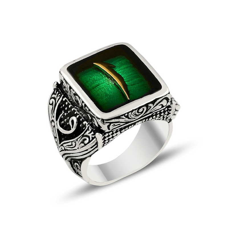 925K Sterling Silver Alif Men Ring