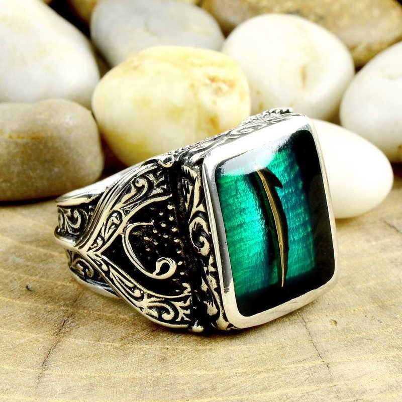 925K Sterling Silver Alif Men Ring